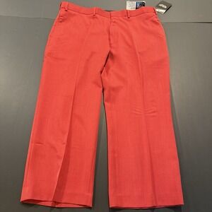 Botany 500 Men's 40x25 Red Stretchy Waistband Dress Pants - NWT Vintage